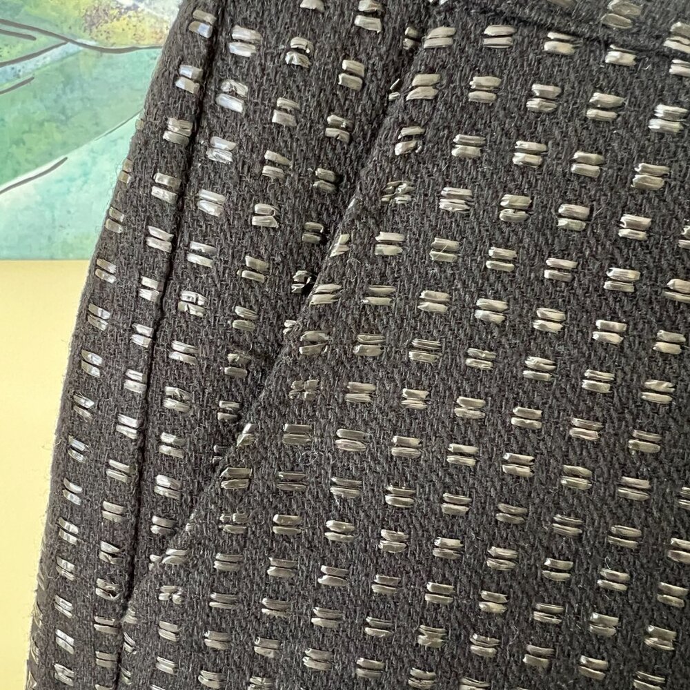 Very J Black Woven Waffle Shorts - Picture 3 of 4